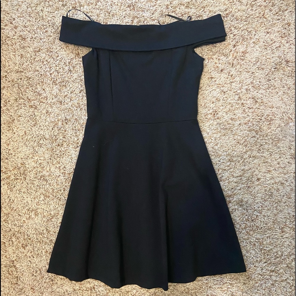 Black Lulus Off The Shoulder Dress